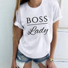 Ladies Casual Fashion Letter T Shirt Funny Female T Shirt