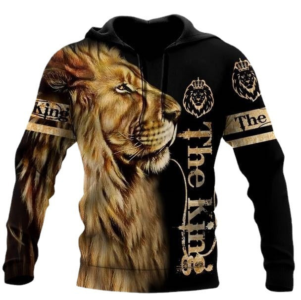Tiger 3D Digital Printing Zipper Shirt