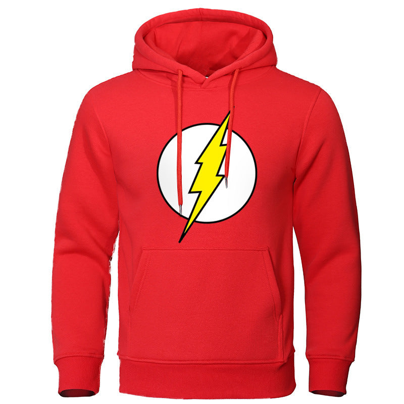 Men's Fashion Casual Lightning Printed Long Sleeve Sweatshirt