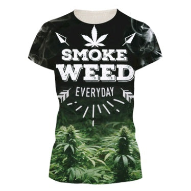 Smoke weed 3d T-shirt