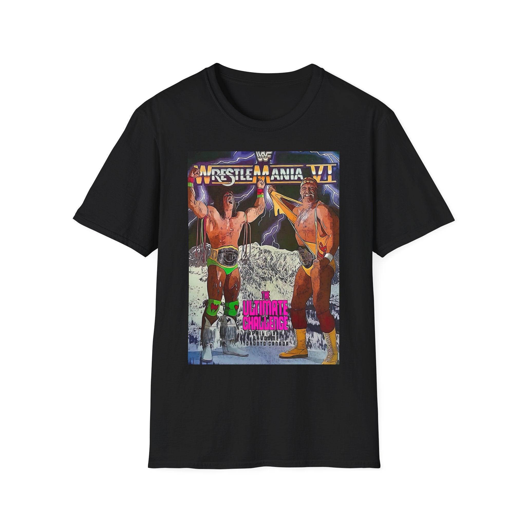Hogan vs Warrior Wrestlemania 6 T-shirt - Epic Shirts 403