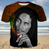 Bob Marley 3d Printed T-shirts