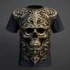 Men's 3D Skull Pattern T-shirt