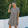 European And American Women's Floral Long Dress
