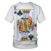 Poker Men's T-shirt 3D Digital Printing Short Sleeve