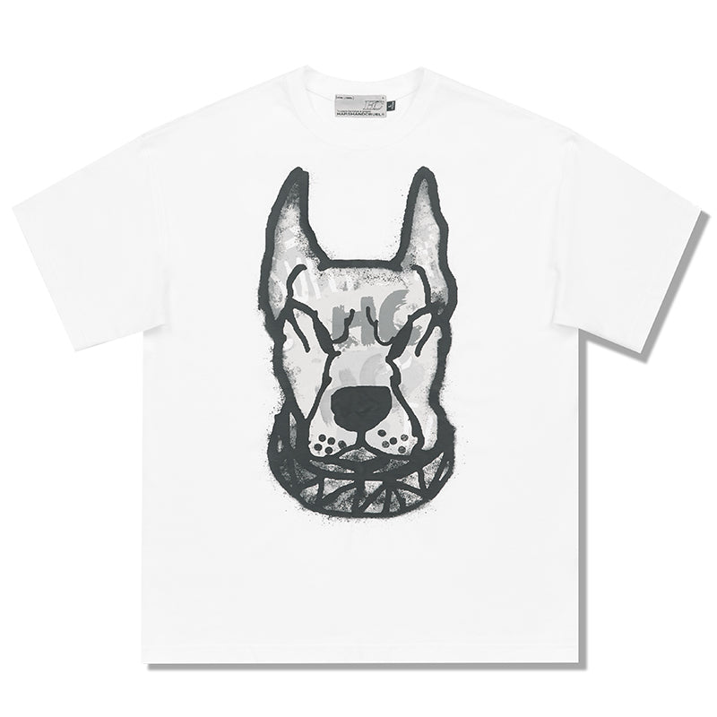 Graffiti Street Dog Head Typeface Pattern Jacket