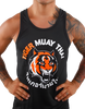 Thai Tiger Boxing Gym Black and Orange Vest