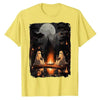 Vintage Ghost Book Reading Camping Gothic Halloween T-Shirt - Epic Shirts 403