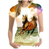 3d horse shirts for women