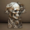 Men's 3D Skull Pattern T-shirt